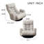 Ergonomic Chair With 5 Adjustable Angles And Soft Padding Relaxing Thick Cushion 360 Degree Swivel