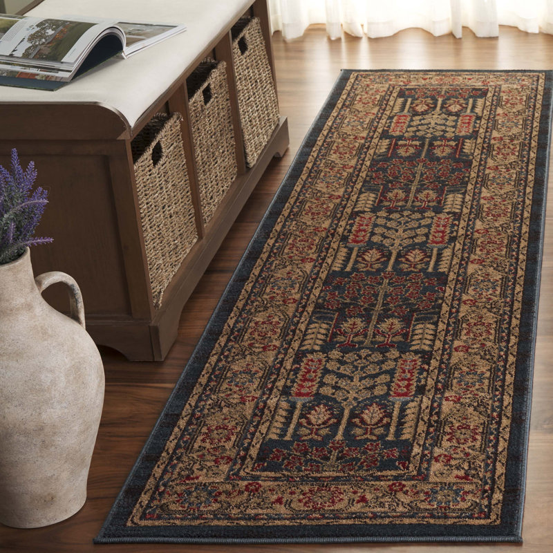 Tapis performance oriental Pennypacker, Tapis de couloir 2 pi 2 po x 8 pi