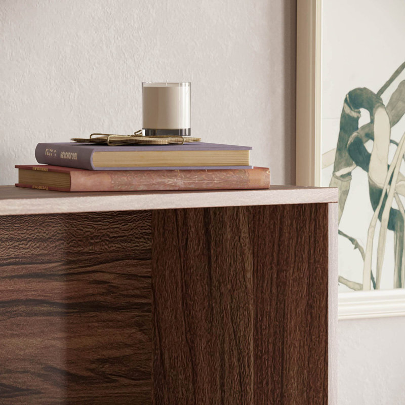 Heddwyn 175cm H x 60cm W Standard Bookcase, Walnut