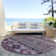 Machine Washable Indoor/Outdoor Claudian ACN1626 Purple Rug