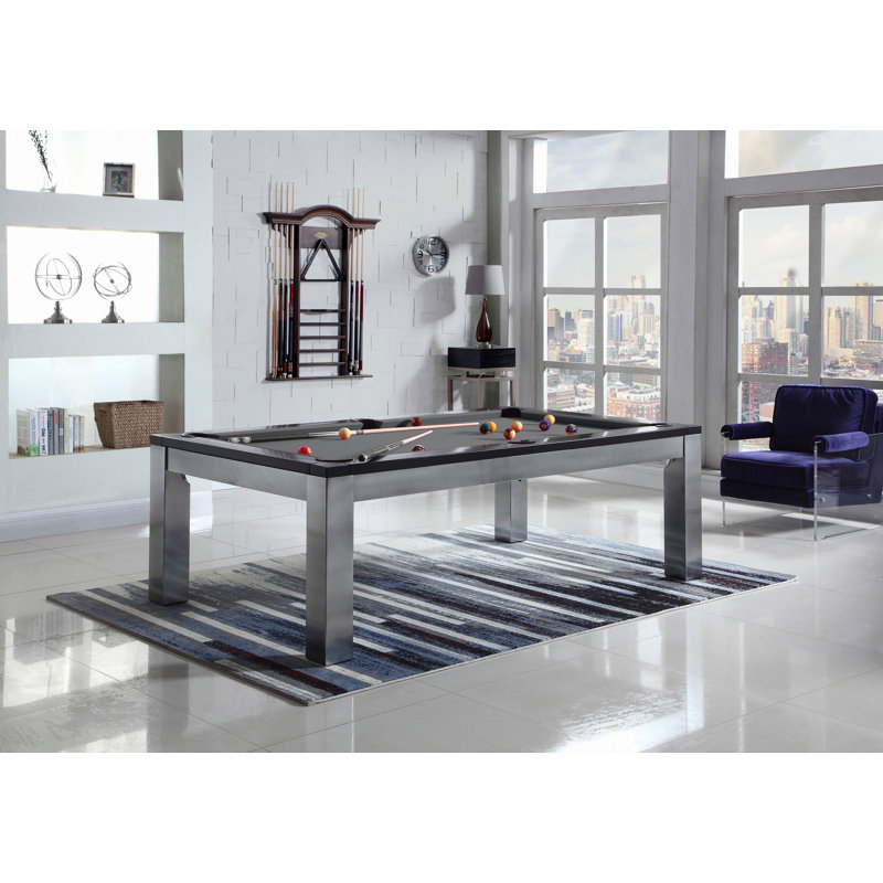 Monaco Slate Pool Table with Professional Installation Included, Black, 7' 6"