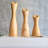 9'' H Wood Tabletop Candlestick-989880345