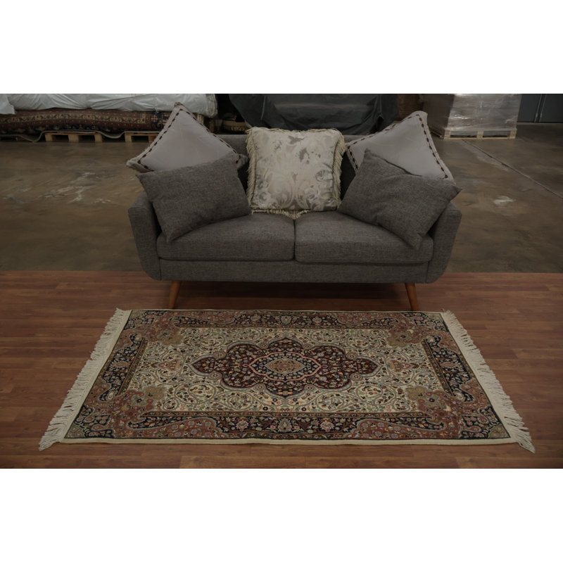 Tapis sophistiqué à teinture végétale 3x6