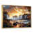 Toile avec cadre flottant or