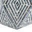 Tabouret de jardin hexagonal, table d'appoint Capiz