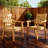 All-Weather Outdoor Waterproof Dining Sets - Rust-Resistant Modern Outdoor Dining Sets For Backyard Garden Deck Poolside 1-Table 2-Chairs-254698345