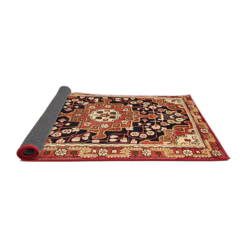 Tapis oriental orange, Rond 5 pi