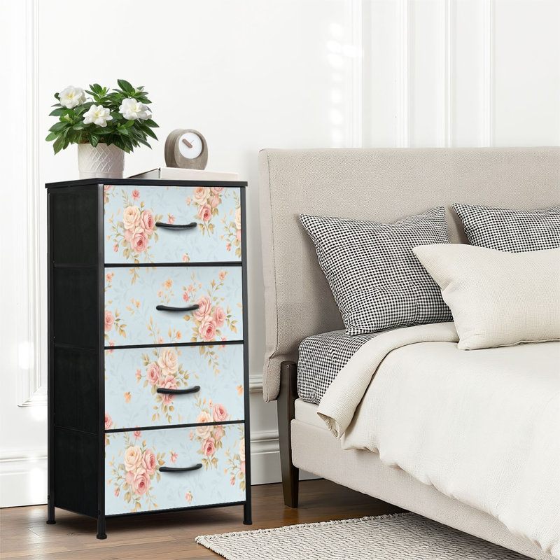 narrow dresser for bedroom Basilea Tall with Five Pull-Out Drawers, Compact Storag TUHOMEFURNITURE See more products from this woodshop 4 Drawer Dresser for Bedroom,