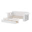 Lit de jour avec bureau amovible, tiroirs de rangement et table d'appoint hydraulique-1267704732