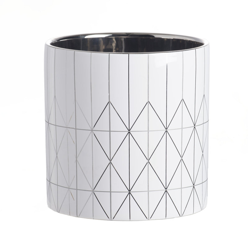 D6.3X6.3" Ceramic Planter, 6.3" H x 6.3" W x 6.3" D
