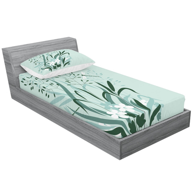 Microfiber Sheet Set, Twin Sheet Set with Fitted Sheet