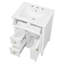 Meuble-lavabo 24 po avec lavabo blanc, meuble-lavabo avec un tiroir rabattable et deux tiroirs, tablette réglable-662345272