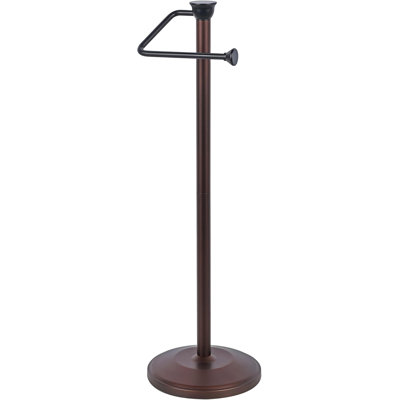 Porte-papier hygiénique, distributeur de papier hygiénique autonome, avec espace de rangement supplémentaire, support de rangement pour salle de bain, pouvant contenir 5 grands rouleaux de papier hygiénique, finition cuivre antique, conception peu encombrante, convient à la décoration de maison moderne