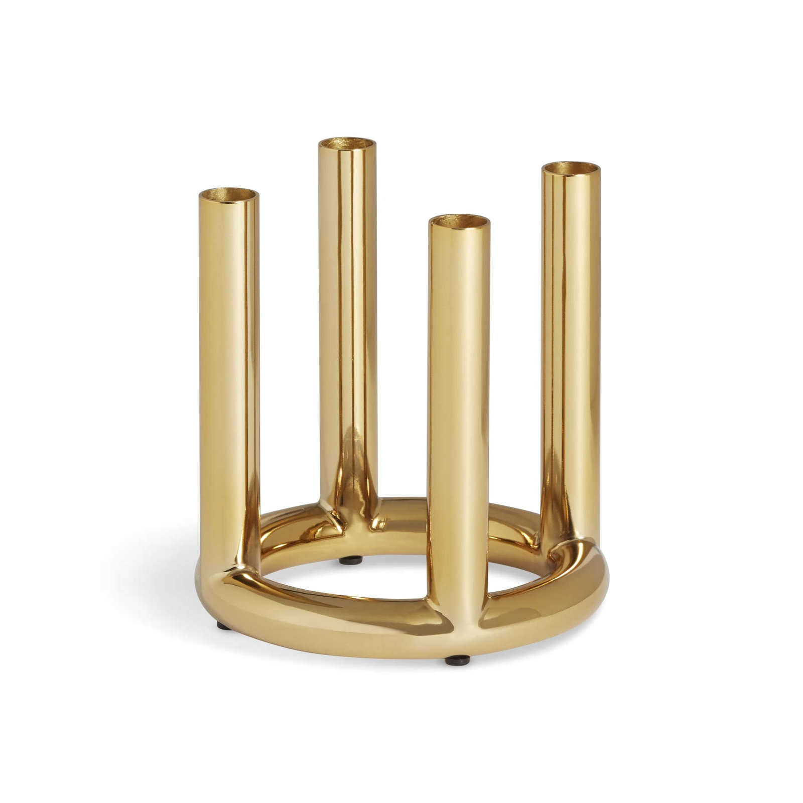 Rad Small Candelabra, Brass