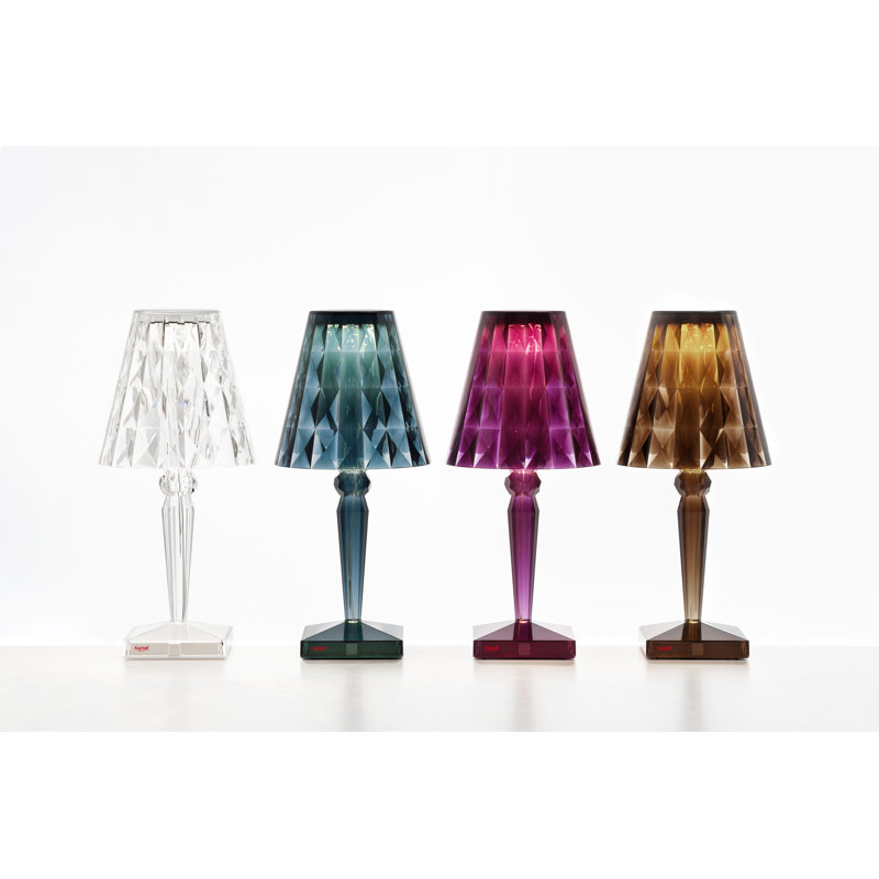 Big LED Table Lamp, Light Blue, Plug In