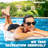 TRC Recreation Splash 1.25" Thick Foam Swimming Pool Float Lounger Mat, White