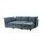 Talani Modern 323cm W 6 Seater Modular Corner Sofas with Hidden Storage-422855696