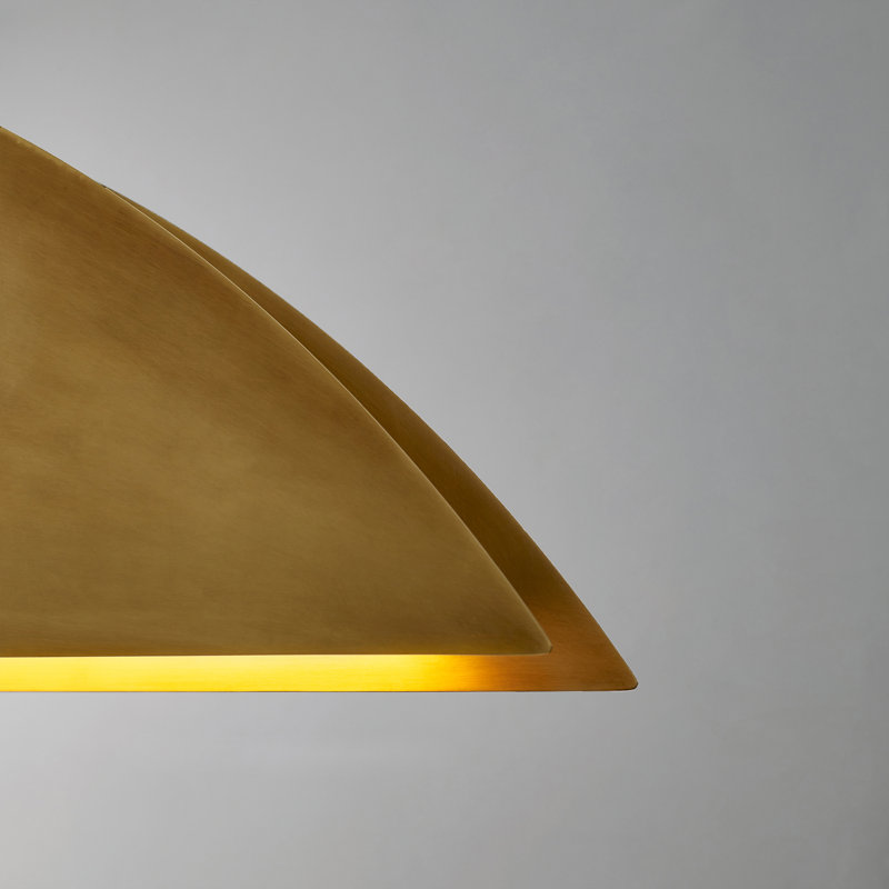 Bau 4 - Light LED Pendant, Natural Brass
