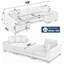 Canapé-lit d'angle 4 places en velours côtelé HF-114 po L x 54,5 po P x 33 po H