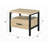 Casey-Mae 1-Drawer Nightstand in Oak and Black