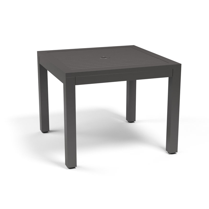 Naples Outdoor Square Dining Table, Graphite, 29"H x 36"W x 36"W