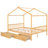 Full Bed with Roof Frame,Platform Bed,Bed Frame -1334837631