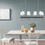 Lustre traditionnel 8 lumières avec abat-jour tambour