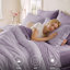 Ensemble d'édredon pour grand lit - Ensemble de literie grand lit lavande 7 pièces pour toutes les saisons, lit contrastant de style bohème dans un sac avec édredon, draps, taies d'oreiller et taies décoratives-105522613-105522619