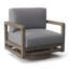 Tanah Teak Swivel Patio Chair with Cushions-57337742