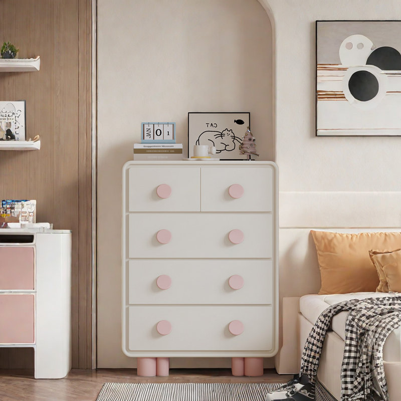 Commode décorative italienne, Rose