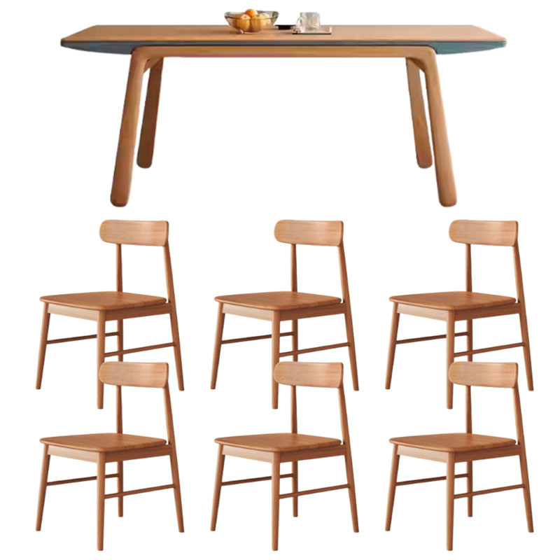 Modern Simple Cherry Wood Rectangular Large Table