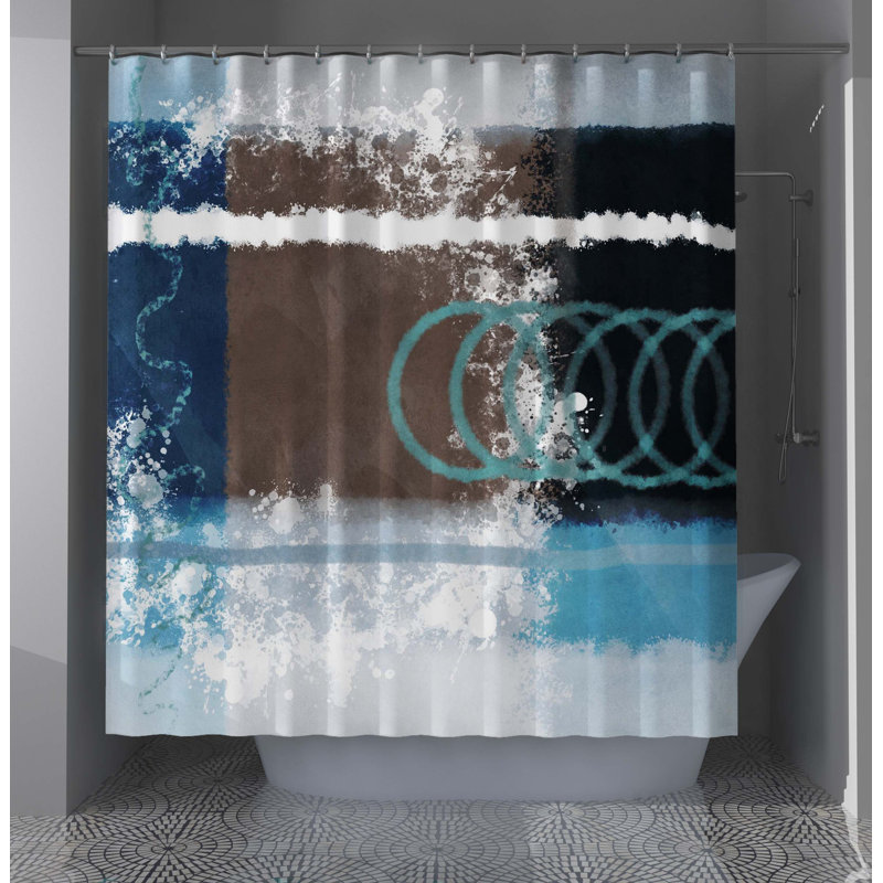 Rideau de douche abstrait Fahrija