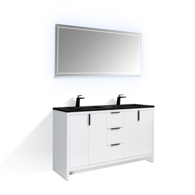 Meuble-lavabo simple 60 po Porty