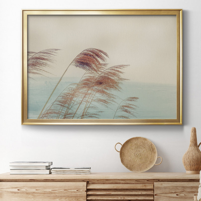 Windy I - cadre photo, H 18,5 po x l 24,5 po x P 1,5 po, Toile avec cadre doré