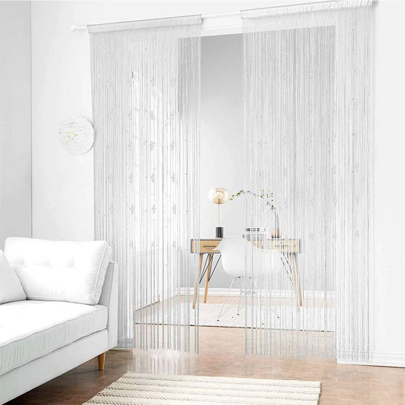 Pikus Semi Sheer Single Panel, White