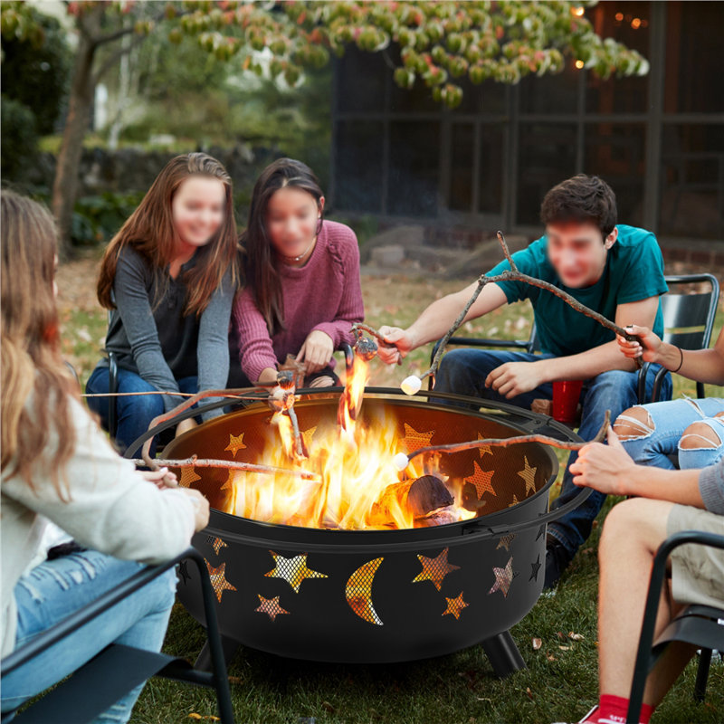 Round Iron Smokeless Fire Pit