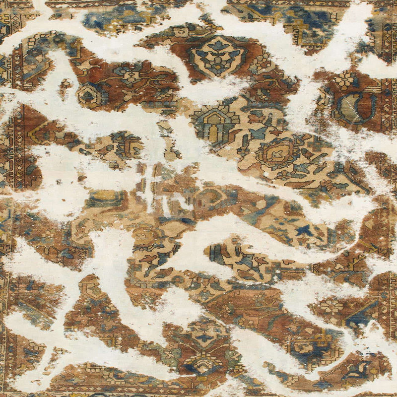 Tapis abstrait moderne 912, Carré 8 pi