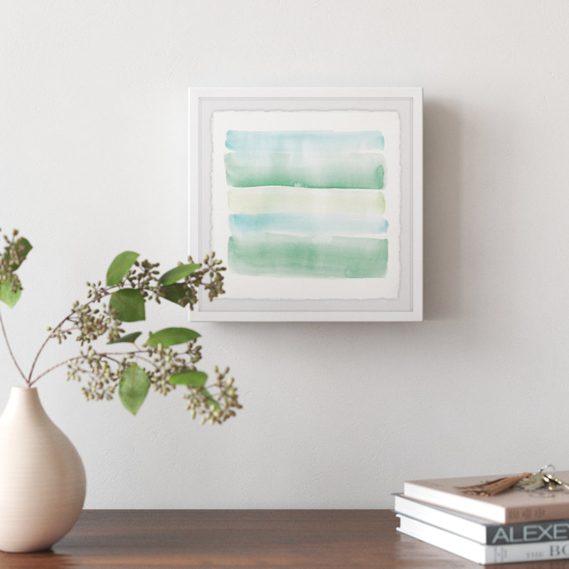 «Catch Me», reproduction de peinture à l'aquarelle encadrée, H 12 po x l 12 po x P 1,5 po
