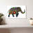 Floral Doodle Elephant-107470301
