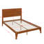 Lit plateforme en bambou, cadre de lit moderne Mid-Century avec tête de lit haute-1367200470
