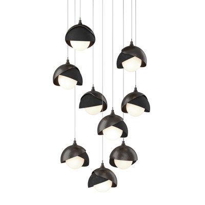Luminaire suspendu géométrique à 9 lumières Brooklyn