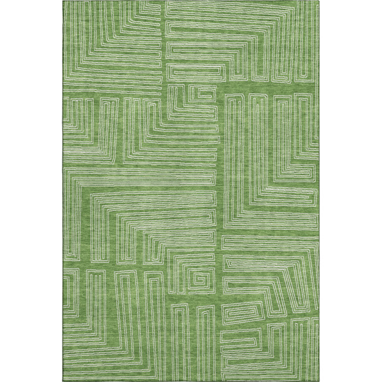 Premium Machine Washable Harrietstown AMF1045 Geometric Rug