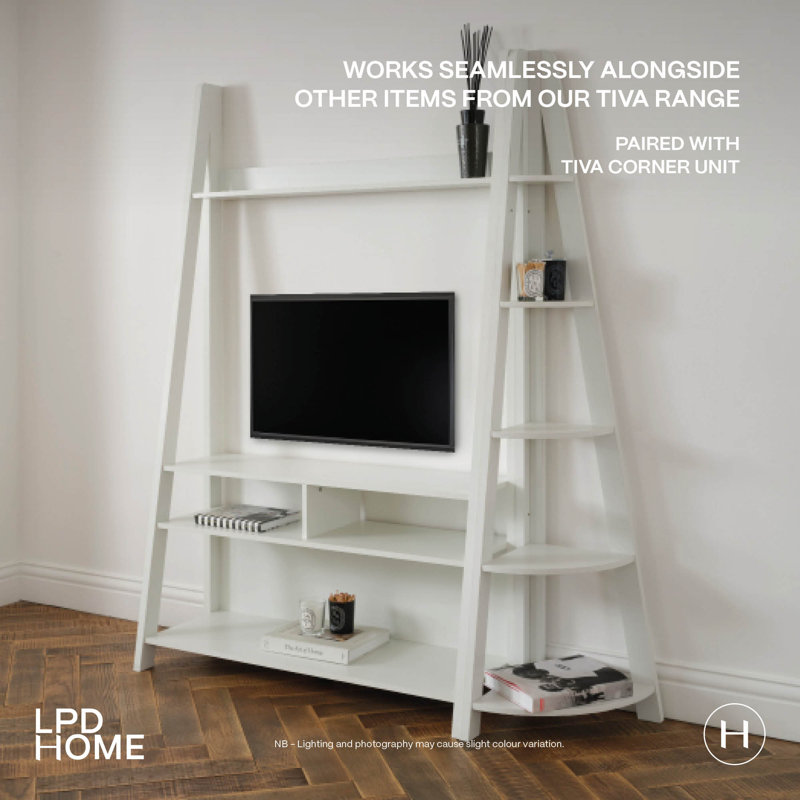 TIVA LADDER MEDIA TV UNIT, White