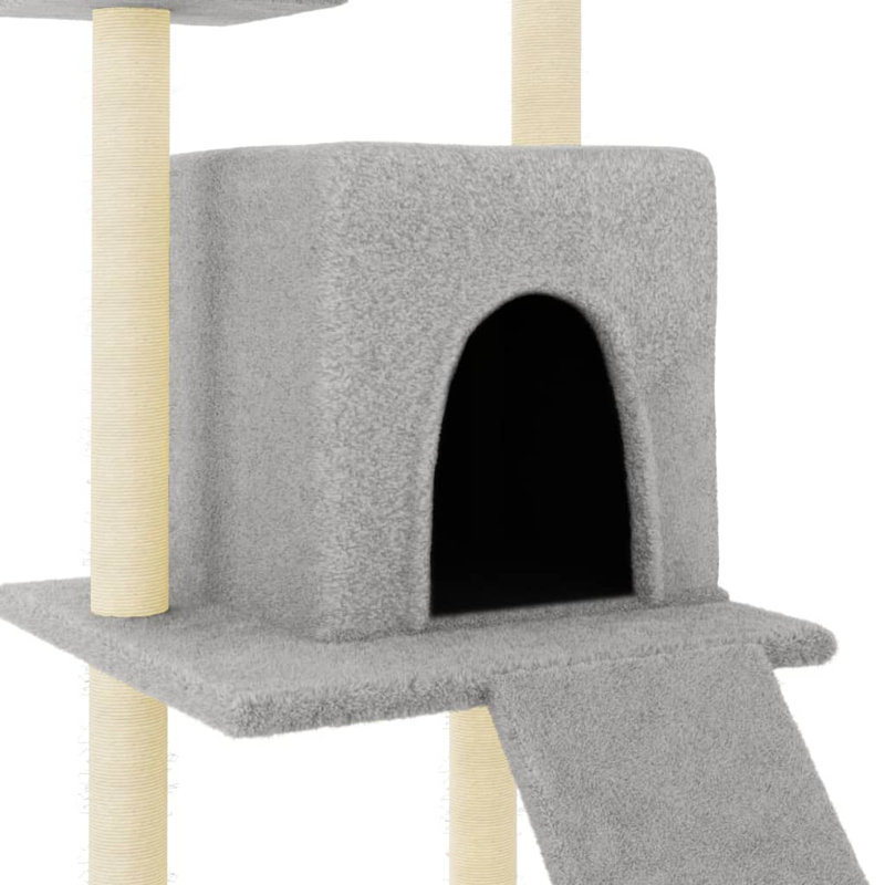 110cm H Cat Tree, Light Grey
