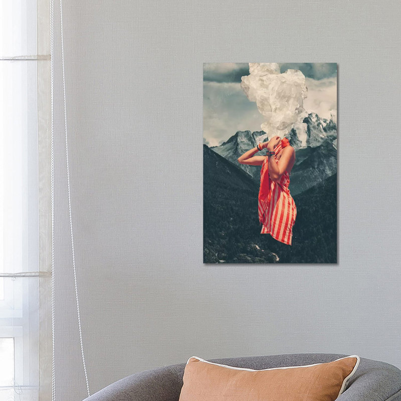 " Overthinking " by Frank Moth, Wrapped Canvas, No Mat, 26" H x 18" W x 1.5" D