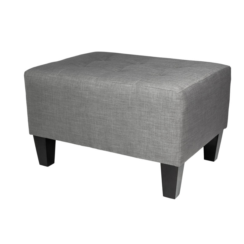 Labelle Upholstered Ottoman, Gray
