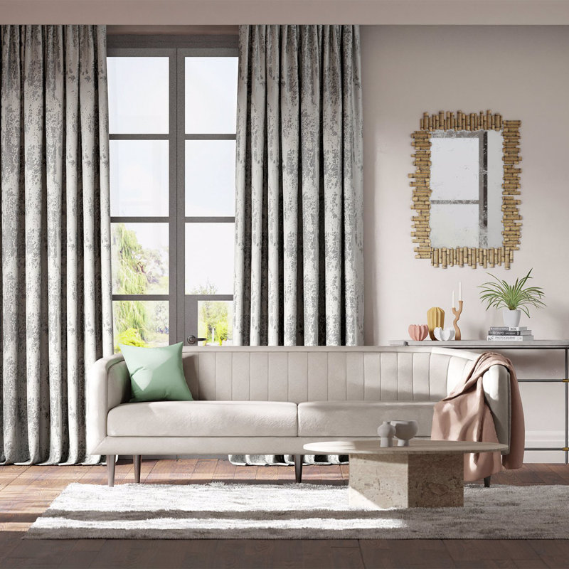 Eglomise Fabric, Platinum