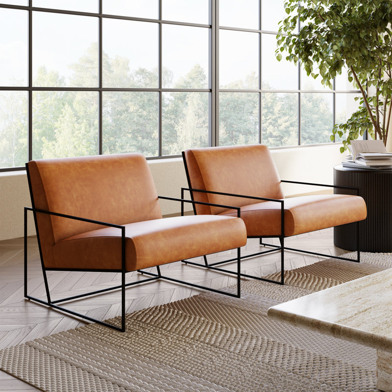 Fauteuil en cuir véritable Bo 29 po