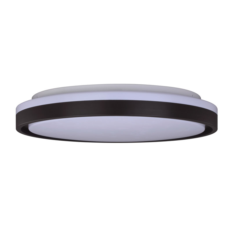 Ambri 16.25-In W Integrated LED Bronze Contemporary Flush Mount Ceiling Light Fixture