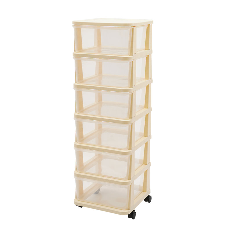 Grande armoire de rangement en plastique, Transparent